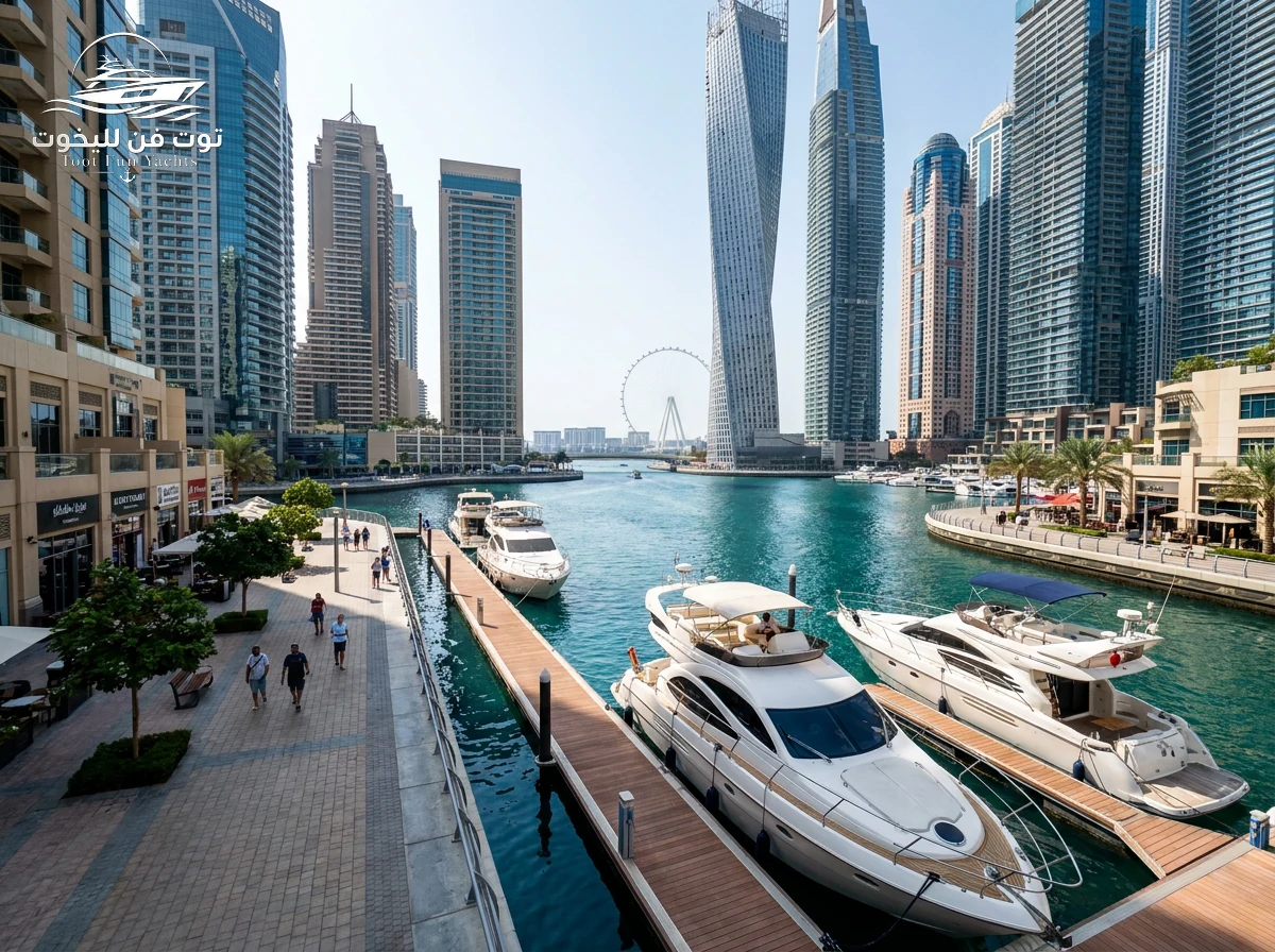 Yachts at Dubai Marina