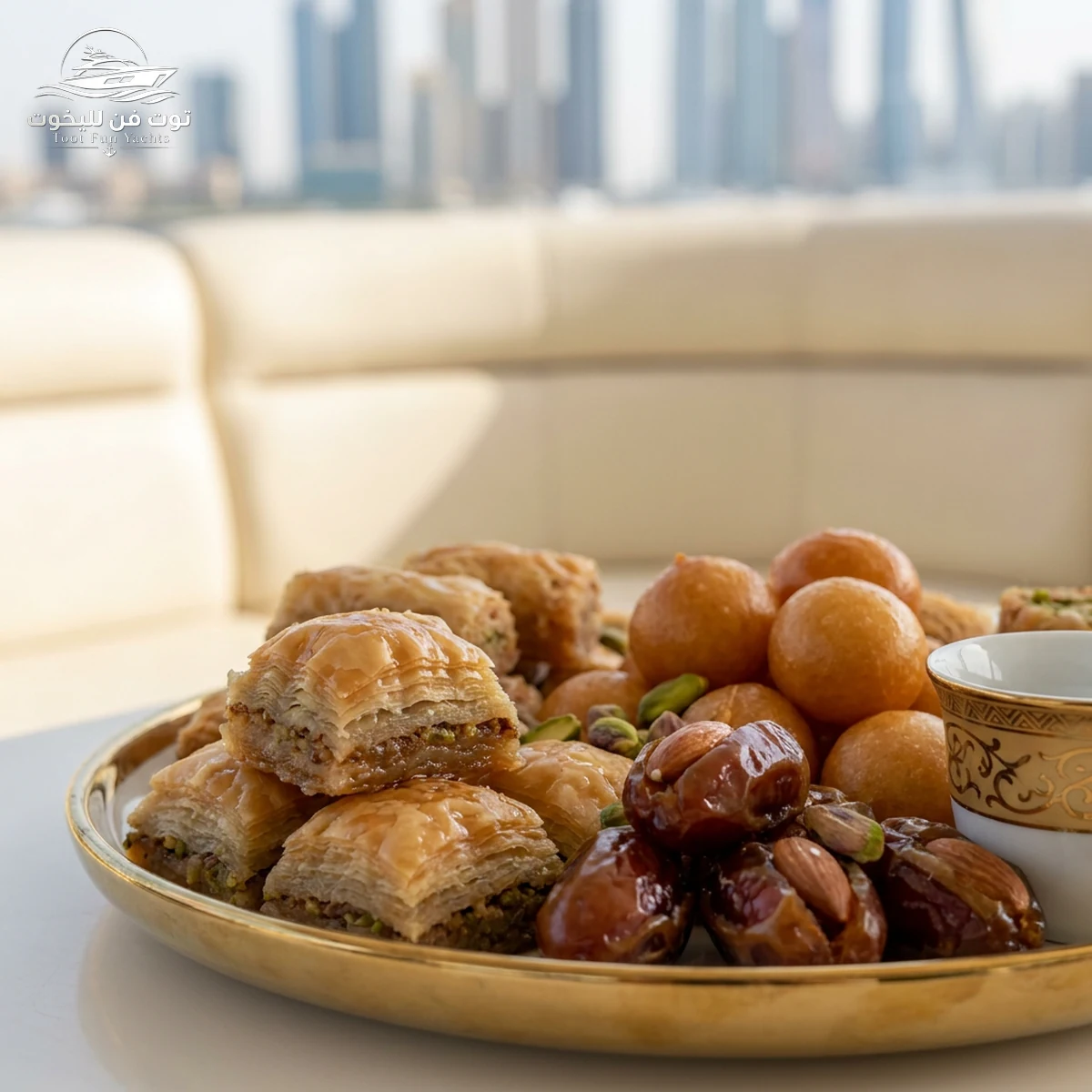 Arabic sweets platter