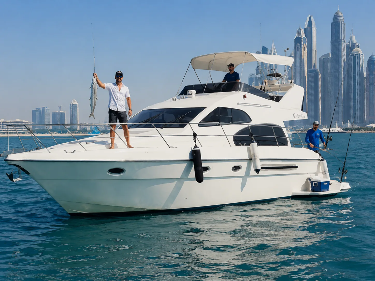 Private fishing boats in Dubai